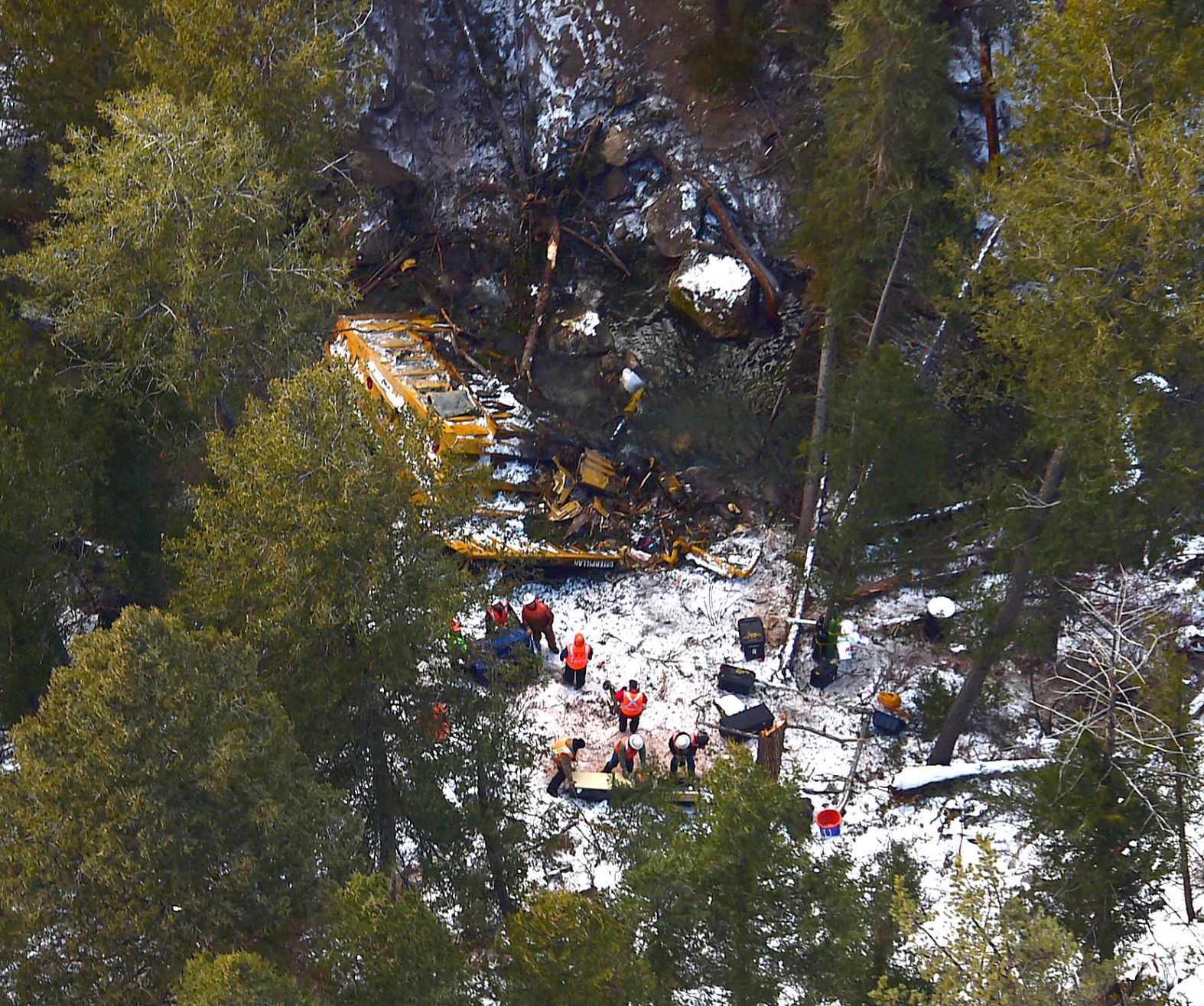 Truck wreckage